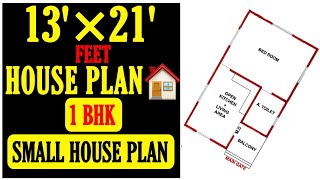 13 x 21 HOUSE PLAN  1 BHK GHAR KA NAKSHA  SMALL HOUSE DESIGN  Build My Home [upl. by Elexa]