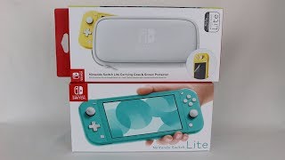 Nintendo Switch Lite Turquoise Unboxing [upl. by Oirramed]