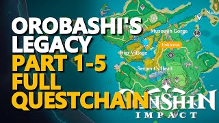 Orobashis Legacy Part V Genshin Impact All Repair the Ward Puzzles [upl. by Sill]