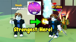 Becoming Strongest Hero In Anime Catching Simulator Roblox [upl. by Saxet]