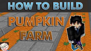 How To Build the Best Pumpkin Farm with schematic  Hypixel Skyblock [upl. by Nakhsa]