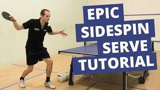 Epic sidespin serve tutorial [upl. by Massarelli]