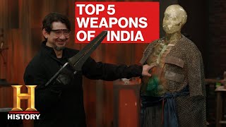 Forged in Fire TOP 5 DEADLIEST WEAPONS FROM INDIA  History [upl. by Akinot]