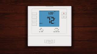 How To Program a PRO1 Thermostat T705 [upl. by Lahcear]