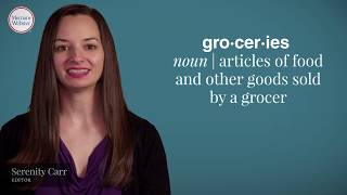 How Do You Pronounce Groceries  MerriamWebster Ask the Editor [upl. by Anippesuig524]