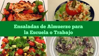 ¡¡Ricas Ensaladas para el Almuerzo [upl. by Parshall]