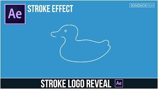 After Effects Tutorial Stroke Logo Reveal Outline Effect [upl. by Ennad]