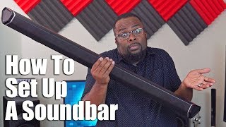 Sound Bar Setup  How To Set Up A Soundbar with HDMI ARC Optical [upl. by Sihtnyc]