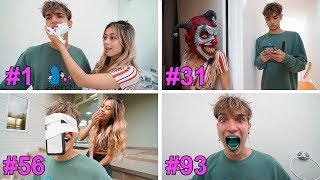 PRANKING My BOYFRIEND 100 TIMES in 24 HOURS [upl. by Wentworth456]