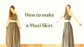 DIY Maxi Skirt  Beginner Friendly [upl. by Lielos]