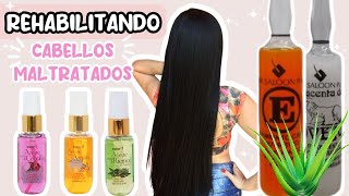 TRATAMIENTO PARA EL CABELLO MALTRATADO CON AMPOLLAS Y ACEITES NATURALES Aleja Mora [upl. by Gonta]