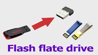 How to create usb flat flash drive make at home easy  usb  pen drive [upl. by Tessie]