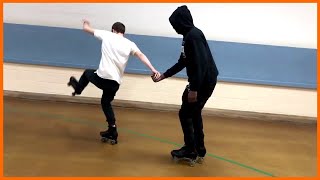 Professional Rollerblader Tries Quad Skates [upl. by Mariejeanne288]