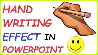 Handwriting Text Effect In PowerPoint  2 Ways To Create A Handwriting Effect In PowerPoint [upl. by Nagoh]