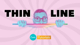 How to Create Thin Lines in Canva Very EASY [upl. by Ahsilrac]