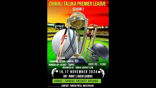 CHIKHLI TALUKA PREMIER LEAGUE  SEASON 1  DAY 2  part 2 [upl. by Aneez973]