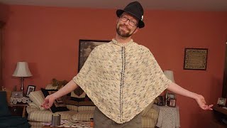 Part 1  Easy Knit Poncho Tutorial [upl. by Leelahk543]