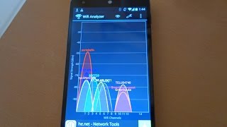 How to use Wifi Analyzer app on Android Tutorial demo by geoffmobile [upl. by Aicen272]