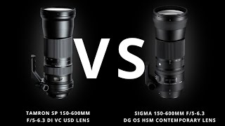 Tamron 150600mm vs Sigma 150600mm Contemporary  Lens Comparison [upl. by Nnaassilem]