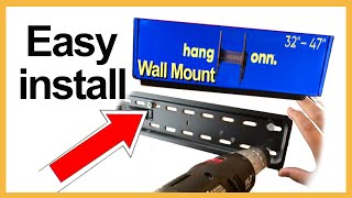 How to install TV wall mount Tilting  Onn 32quot to 47quot Review [upl. by Svirad272]