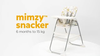 Joie mimzy™ snacker  Compact Highchair for Babies amp Toddlers [upl. by Hassett540]