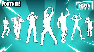 ALL FORTNITE ICON SERIES DANCES amp EMOTES [upl. by Naul]