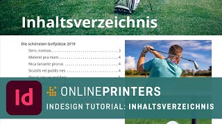 InDesign Inhaltsverzeichnis anlegen – Basics Tutorial [upl. by Adne765]