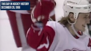 Sergei Fedorov Scores Five Goals For Detroit Red Wings In OT Thriller  This Day In Hockey History [upl. by Nyrmac]