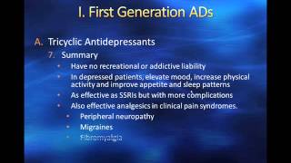 First and Second Generation Antidepressants [upl. by Haines]