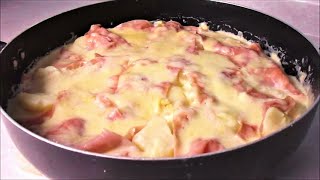 PAPAS GRATINADAS SIN HORNO [upl. by Bywoods840]