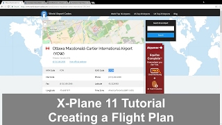 XPlane 11 Creating a flight plan [upl. by Yffat]