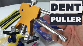 Dent Puller Paintless Dent Repair Tools Kit with Glue Gun Review [upl. by Anirdua708]