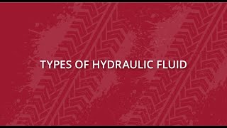 Types of Hydraulic Fluid [upl. by Aliban]