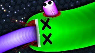 Slitherio Best Hacker Snake vs Troll Snake Epic Slitherio Gameplay [upl. by Lecirg271]