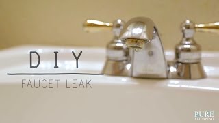 Fix a Leaky Faucet Double Handle DIY [upl. by Aniteb]