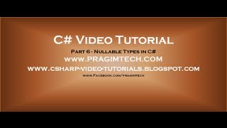 Part 6  C Tutorial  Nullable Typesavi [upl. by Omero]