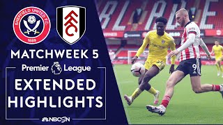 Sheffield United v Fulham  PREMIER LEAGUE HIGHLIGHTS  10182020  NBC Sports [upl. by Arekahs262]