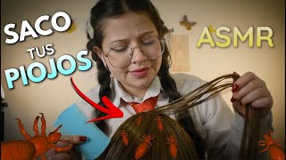 ASMR en ESPAÑOL 👯‍♀️AMIGA del C0le  TE SACA los PIOJOS🐜 Atención Personal 💆🏻‍♀️Vivalen ASMR [upl. by Aitahs]