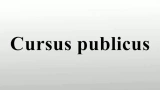 Cursus publicus [upl. by Dulce]