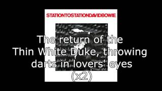 Station to Station  David Bowie  Lyrics [upl. by Novaj548]