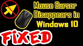 How to Fix  Mouse cursor disappears in Windows 10 LaptopDesktop [upl. by Trinl]