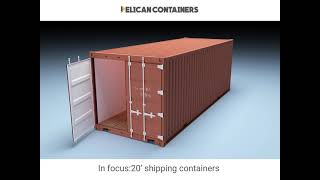 Buy 20ft Shipping Containers  Used 20 Foot Shipping Containers for Sale  Pelican Containers [upl. by Judye]