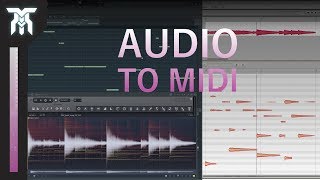 How To Convert Audio To MIDI FL Studio amp Melodyne  MIDI To Audio [upl. by Lirpa]