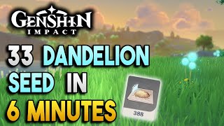 Dandelion Seed Locations  Fast and Efficient  Ascension Materials 【Genshin Impact】 [upl. by Nyleek566]