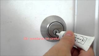 How to lubricate a door lock [upl. by Ursi]