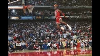 Michael Jordan Dunks from Free throw line 1987 [upl. by Landes]