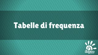 Tabelle di frequenza [upl. by Haizek]