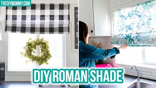 How to sew a DIY ROMAN SHADE [upl. by Durarte]