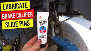 How To Properly Lubricate Brake Caliper Slide Pins Jonny DIY [upl. by Ariaic]