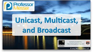 Unicast Multicast and Broadcast  CompTIA Network N10006  18 [upl. by Ardnael]